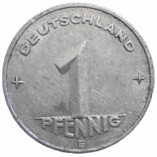 Nemecko 1 Pfennig 1952 E