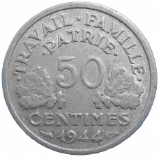 Francúzsko 50 Centimes 1944