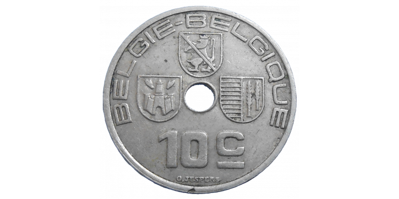 Belgicko 10 Centimes 1939