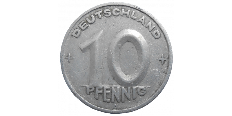 Nemecko 10 Pfennig 1950 A