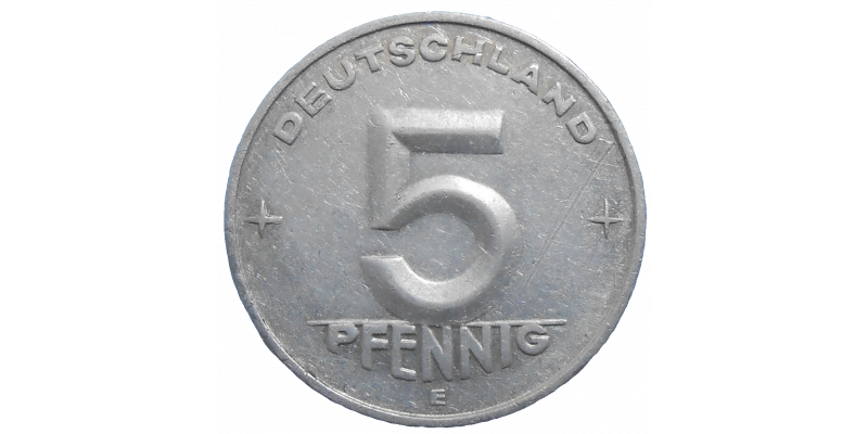 Nemecko 5 Pfennig 1953 E