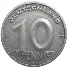 Nemecko 10 Pfennig 1949 A