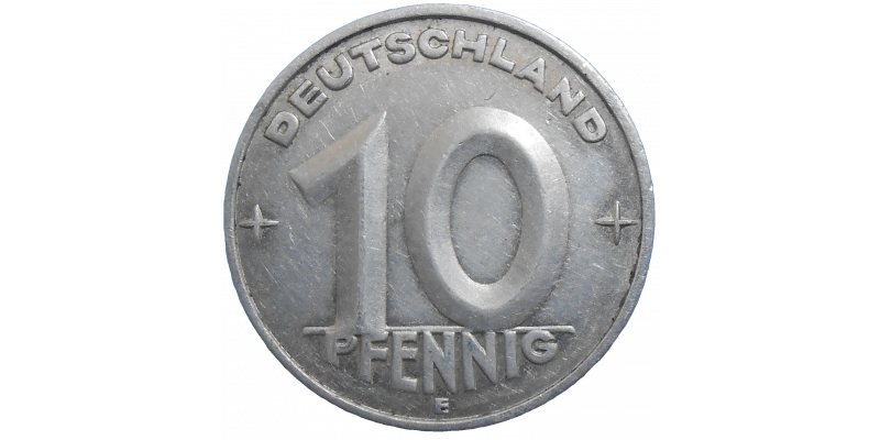 Nemecko 10 Pfennig 1953 E