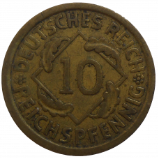 Nemecko 10 Pfennig 1935 A