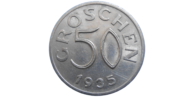 Rakúsko 50 Groschen 1935