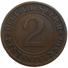 Nemecko 2 Pfennig 1924 J