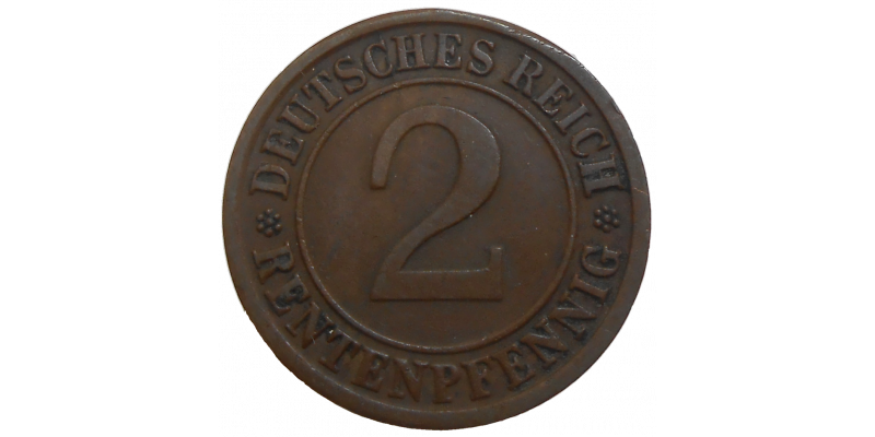 Nemecko 2 Pfennig 1924 J