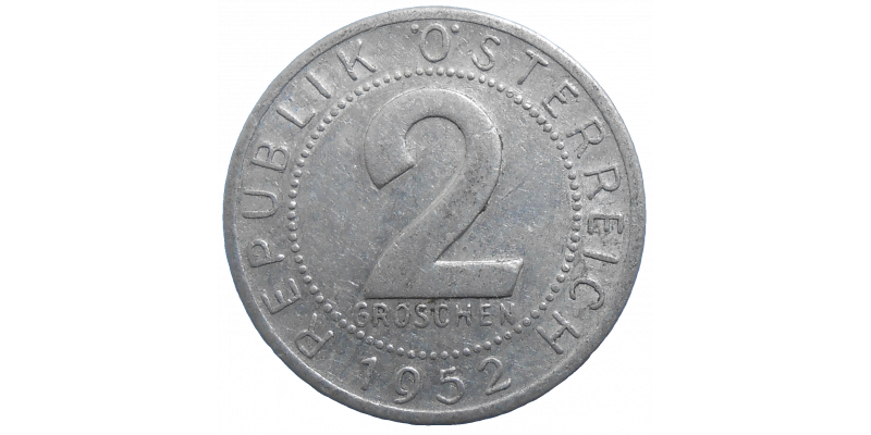 Rakúsko 2 Groschen 1952