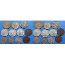 Konvolut obehových ČSR mincí