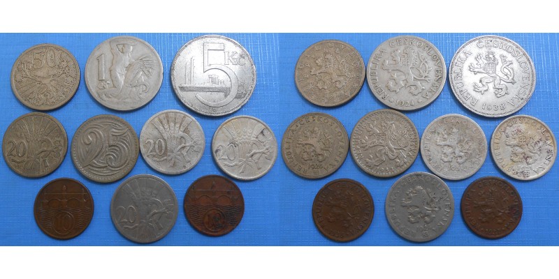 Konvolut ČSR mincí