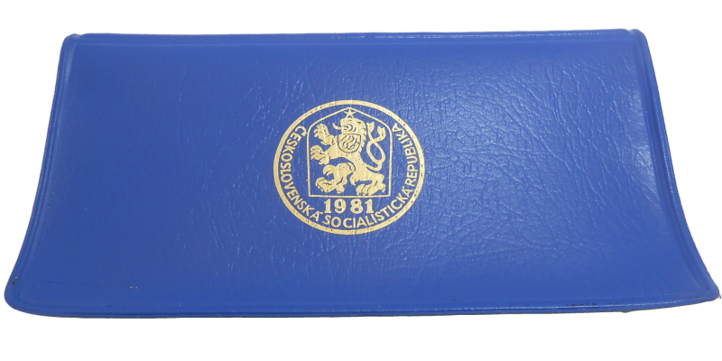 Sada obehových mincí 1981 - modrý obal R!