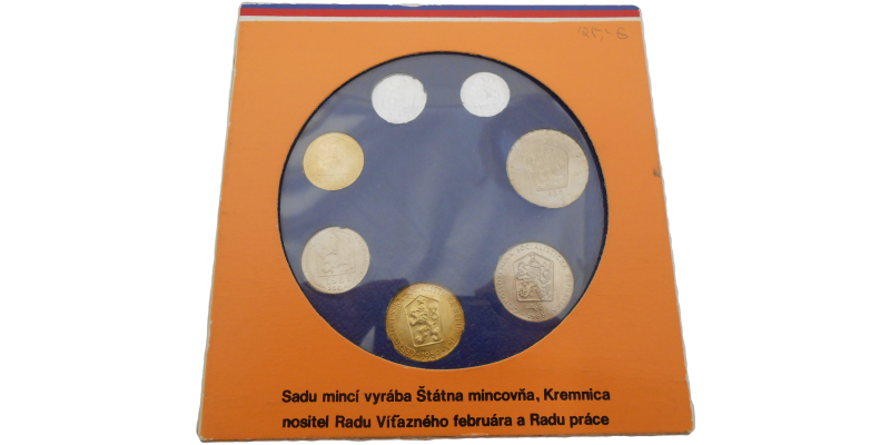 Sada ČSSR mincí 1989