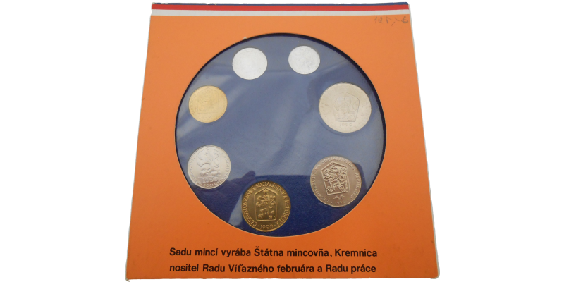 Sada ČSSR mincí 1990