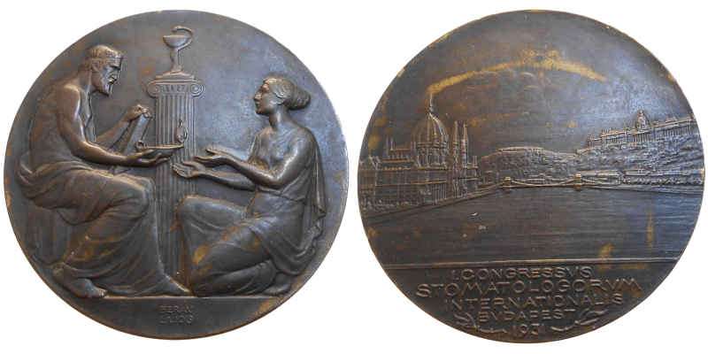 Medaila Stomatologický kongres Budapešť 1931