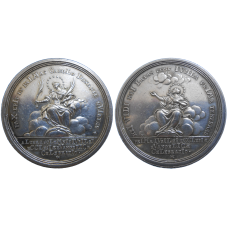 Karol VI. Strieborná medaila 1717