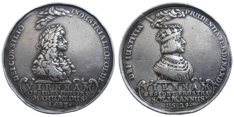 Leopold I. Strieborná medaila 1683