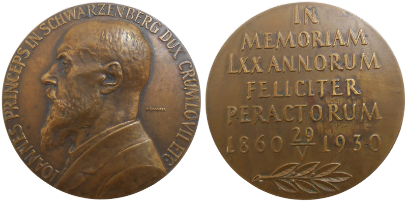 Medaila 1930 Johann Schwarzenberger 