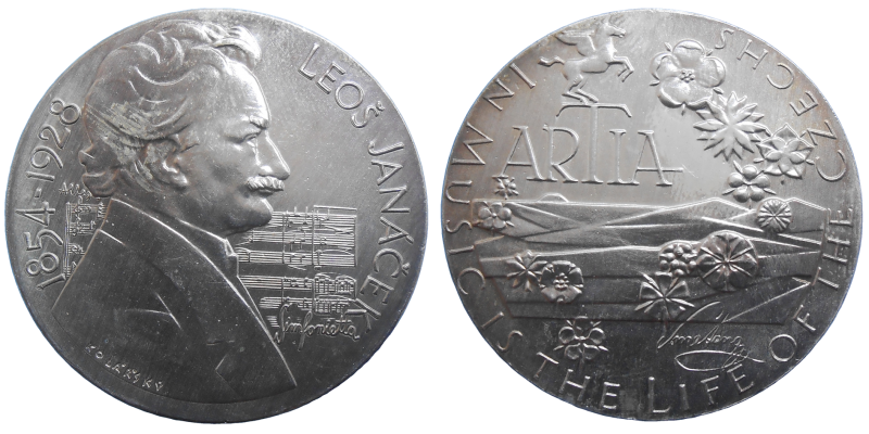 Medaila Leoš Janáček 1854 - 1928