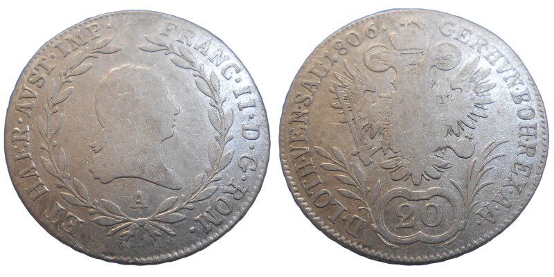 František II. 20 grajciar 1806 A
