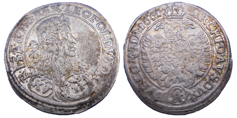 Leopold I. XV grajciar 1661 CA