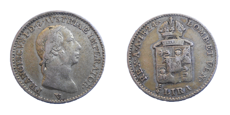 František II. 1/4 Líra 1824 V