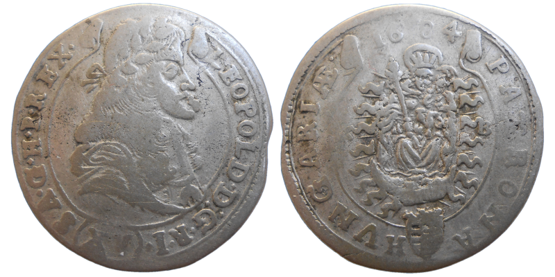Leopold I. XV grajciar 1684 KB