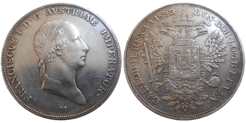František II. 1 Scudo 1822 M