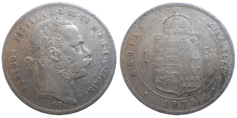 František Jozef I. 1 zlatník 1879 KB