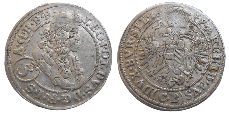 Leopold I. 3 grajciar 1699 CB