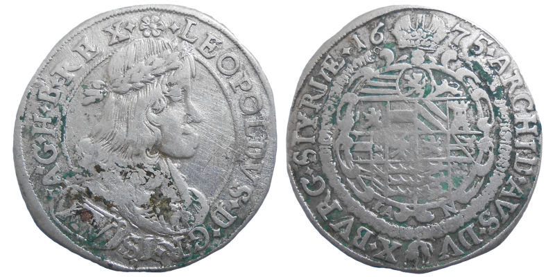Leopold I. XV grajciar 1675 IAN