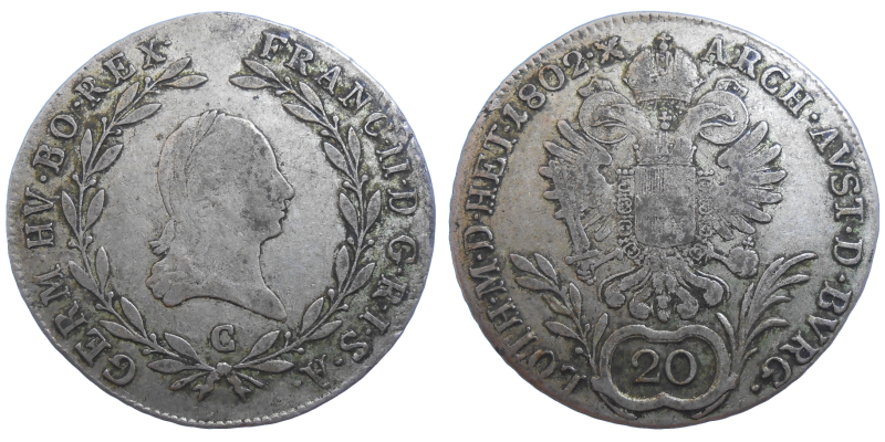 František II. 20 grajciar 1802 C
