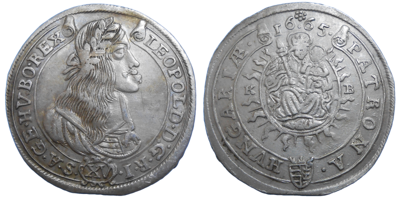 Leopold I. XV grajciar 1665 KB