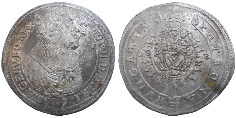 Leopold I. XV grajciar 1663 KB