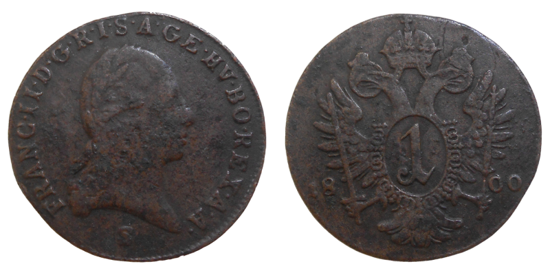 František II. 1 grajciar 1800 S