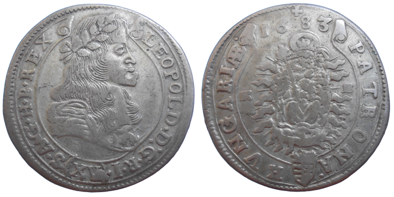 Leopold I. XV grajciar 1683 KB