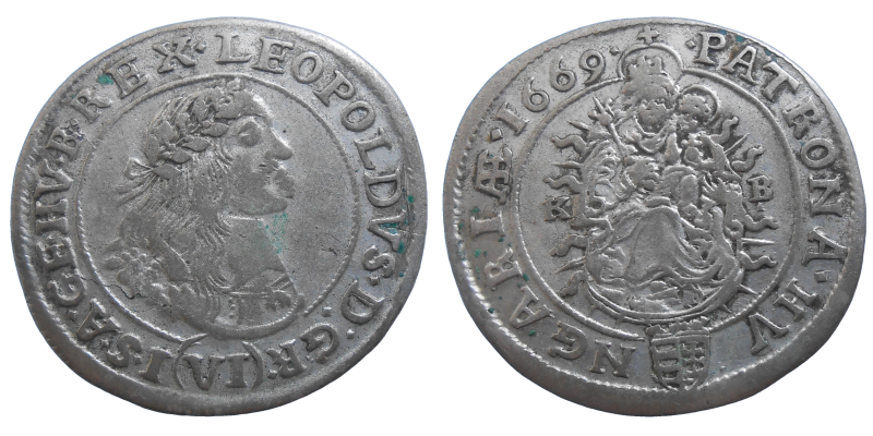 Leopold I. VI grajciar 1669 KB