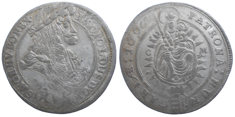 Leopold I. XV grajciar 1696 CM
