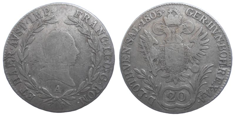 František II. 20 grajciar 1805 A