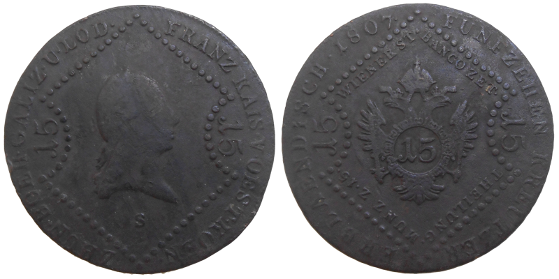 František II. 15 grajciar 1807 S