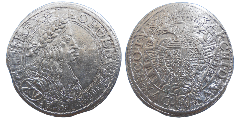 Leopold I. XV grajciar 1663 CA