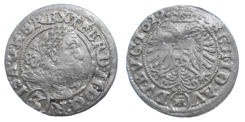 Ferdinand II. 3 grajciar 1629 HR
