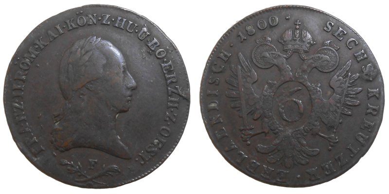 František II. 6 grajciar 1800 F