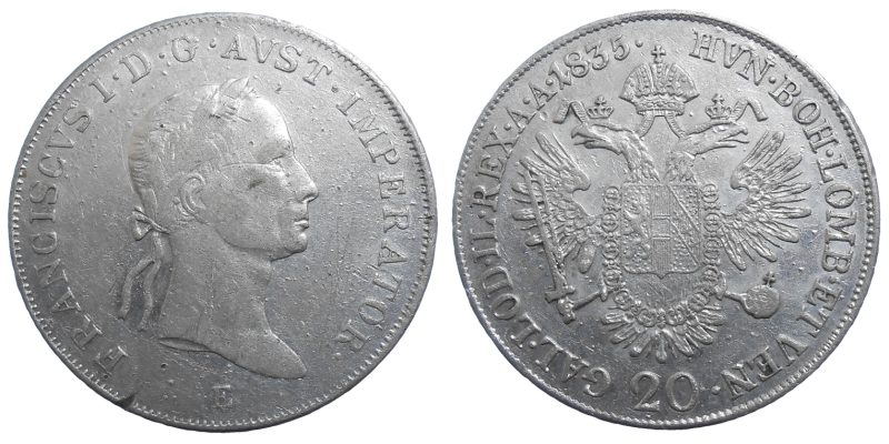 František II. 20 grajciar 1835 E