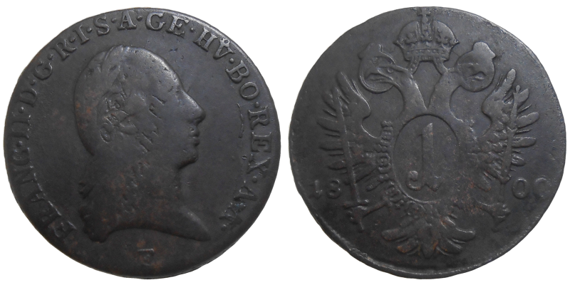 František II. 1 grajciar 1800 E