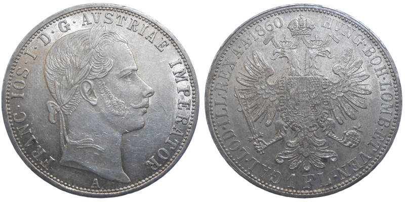 František Jozef I. 1 zlatník 1860 A