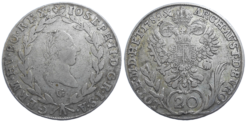 Jozef II. 20 grajciar 1789 G