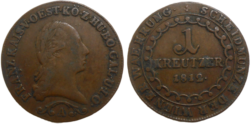 František II. 1 grajciar 1812 A
