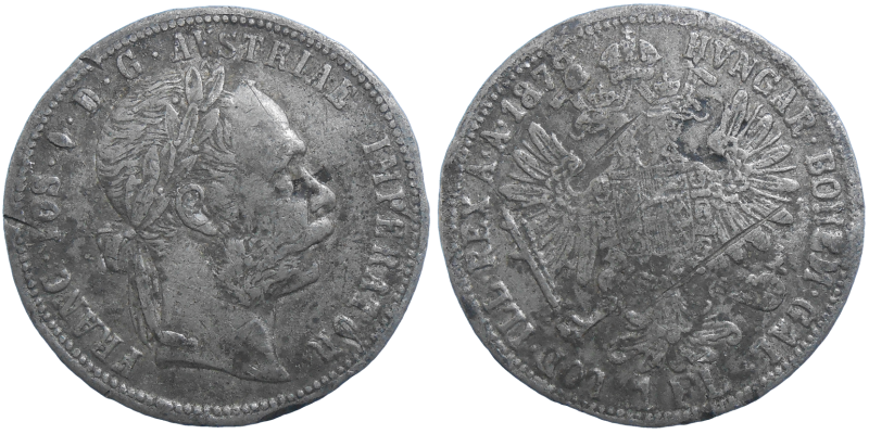 František Jozef I. 1 zlatník 1878 - Dobové falzum