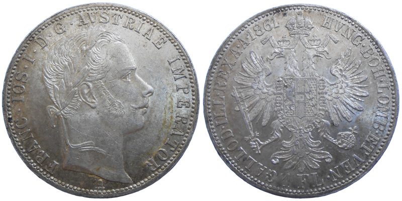 František Jozef I. 1 zlatník 1861 A