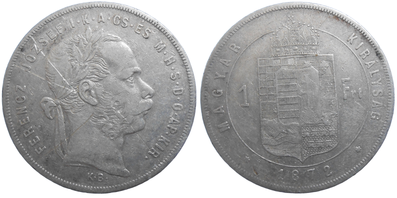 František Jozef I. 1 zlatník 1872 KB